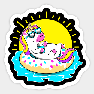 Unicorn Summer Sticker